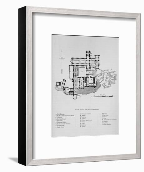 'Ground Plan of Abbey of Fountains', Fountains Abbey,1897-Unknown-Framed Giclee Print