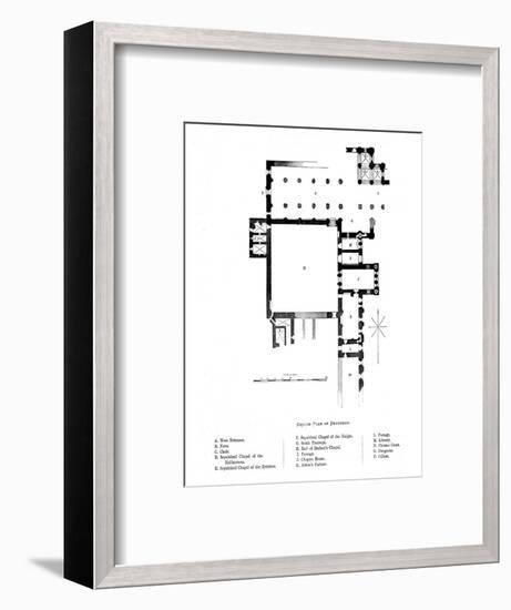 'Ground Plan of Dryburgh', 1897-Unknown-Framed Giclee Print