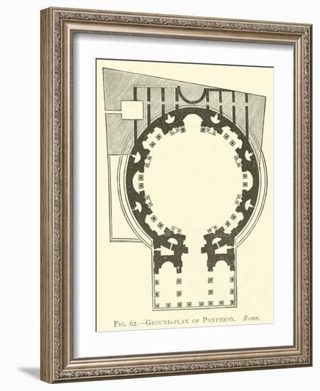 Ground-Plan of Pantheon, Rome-null-Framed Giclee Print