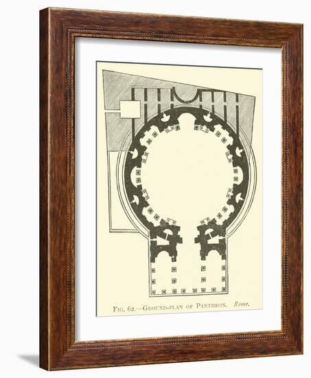 Ground-Plan of Pantheon, Rome-null-Framed Giclee Print