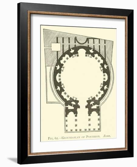 Ground-Plan of Pantheon, Rome-null-Framed Giclee Print