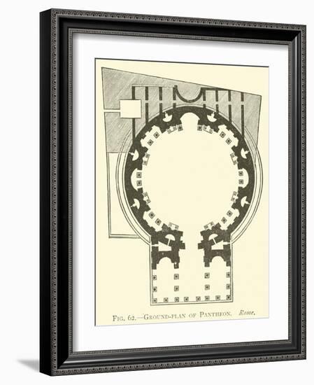 Ground-Plan of Pantheon, Rome-null-Framed Giclee Print