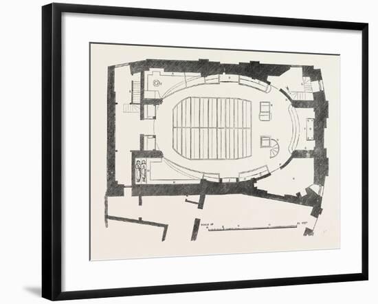 Ground Plan of the Modern Church of St. Martin Outwich Demolished 1874 London-null-Framed Giclee Print