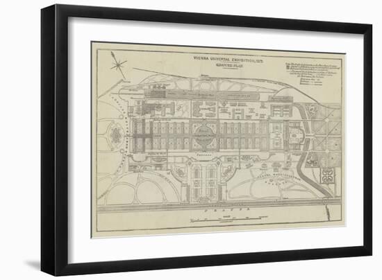 Ground Plan of the Vienna Universal Exhibition, 1873-John Dower-Framed Giclee Print