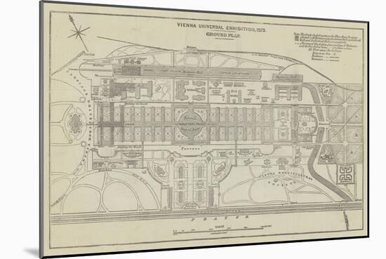 Ground Plan of the Vienna Universal Exhibition, 1873-John Dower-Mounted Giclee Print