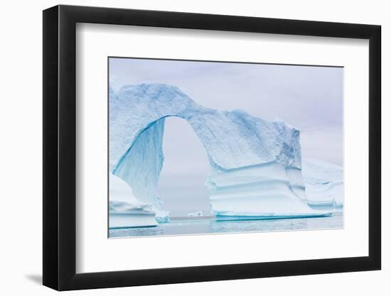 Grounded Icebergs, Sydkap, Scoresbysund, Northeast Greenland, Polar Regions-Michael Nolan-Framed Photographic Print