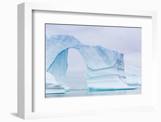 Grounded Icebergs, Sydkap, Scoresbysund, Northeast Greenland, Polar Regions-Michael Nolan-Framed Photographic Print