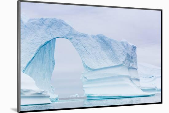 Grounded Icebergs, Sydkap, Scoresbysund, Northeast Greenland, Polar Regions-Michael Nolan-Mounted Photographic Print