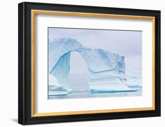 Grounded Icebergs, Sydkap, Scoresbysund, Northeast Greenland, Polar Regions-Michael Nolan-Framed Photographic Print