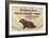 Groundhog, Greetings from Punxsutawney, Pennsylvania-null-Framed Art Print