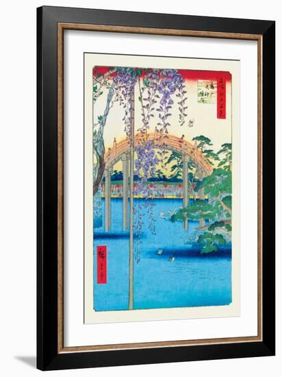 Grounds of the Kameido Tenjin Shrine-Ando Hiroshige-Framed Art Print