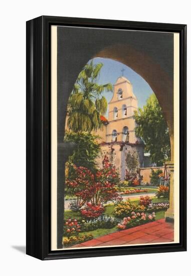 Grounds, Old Mission de Alcala, San Diego, California-null-Framed Stretched Canvas