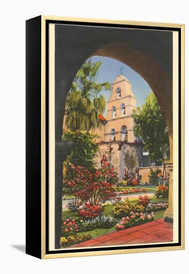 Grounds, Old Mission de Alcala, San Diego, California-null-Framed Stretched Canvas