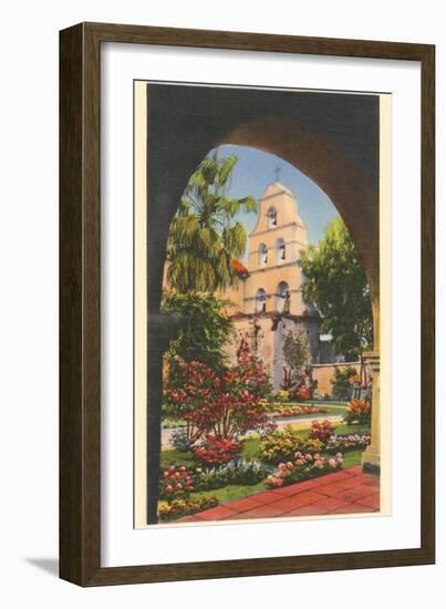 Grounds, Old Mission de Alcala, San Diego, California-null-Framed Art Print