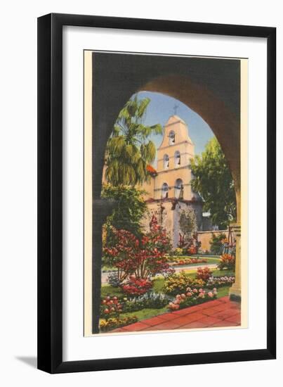 Grounds, Old Mission de Alcala, San Diego, California-null-Framed Art Print