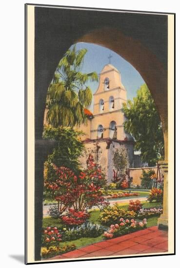 Grounds, Old Mission de Alcala, San Diego, California-null-Mounted Art Print