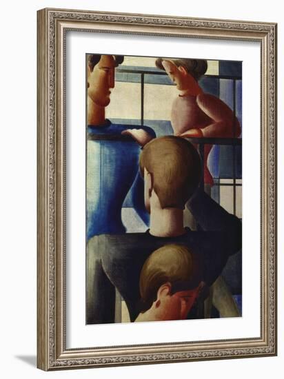 Group at Railing I, 1931-Oskar Schlemmer-Framed Giclee Print