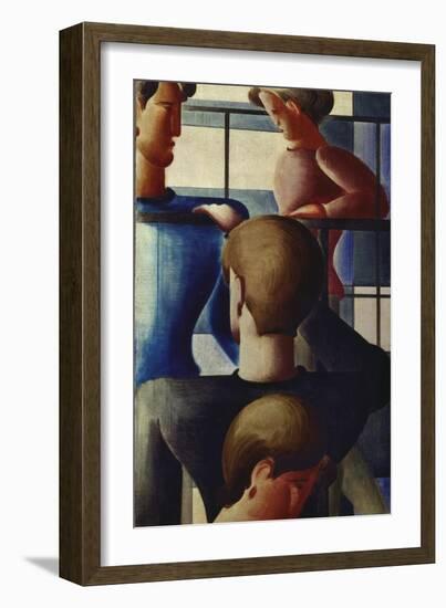 Group at Railing I, 1931-Oskar Schlemmer-Framed Giclee Print