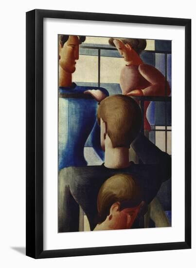 Group at Railing I, 1931-Oskar Schlemmer-Framed Giclee Print