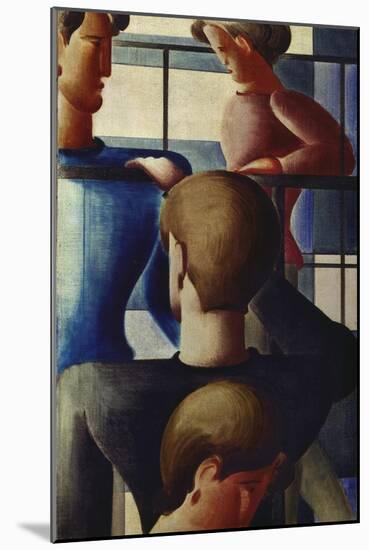 Group at Railing I, 1931-Oskar Schlemmer-Mounted Giclee Print