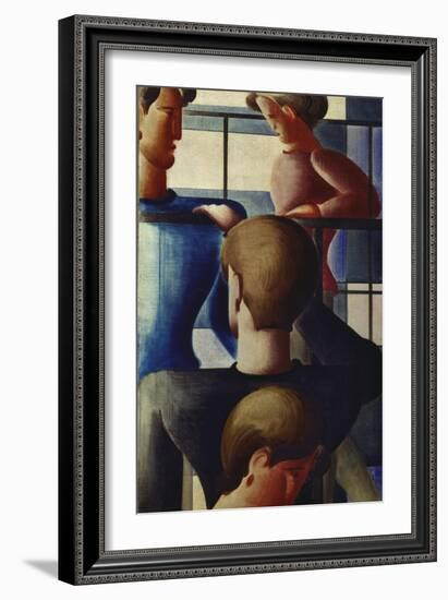 Group at Railing I, 1931-Oskar Schlemmer-Framed Giclee Print