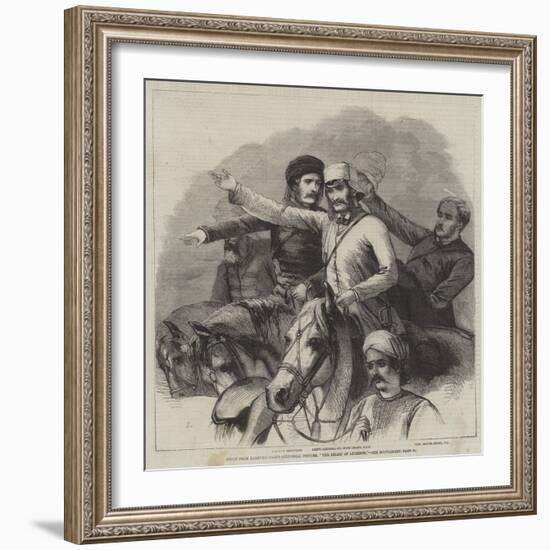 Group from Barker's Grand Historical Pictures, The Relief of Lucknow-null-Framed Giclee Print