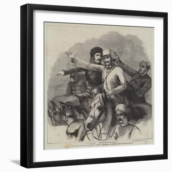 Group from Barker's Grand Historical Pictures, The Relief of Lucknow-null-Framed Giclee Print