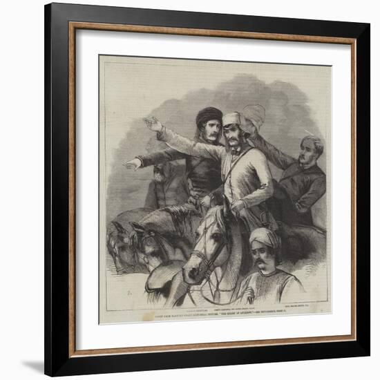 Group from Barker's Grand Historical Pictures, The Relief of Lucknow-null-Framed Giclee Print