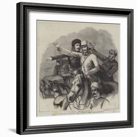 Group from Barker's Grand Historical Pictures, The Relief of Lucknow-null-Framed Giclee Print