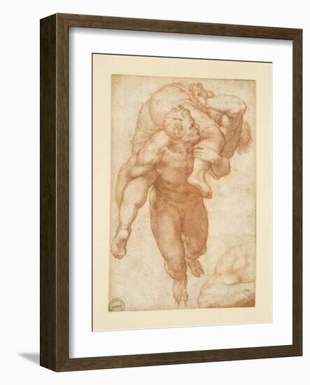 Group from the Last Judgement-Michelangelo Buonarroti-Framed Giclee Print