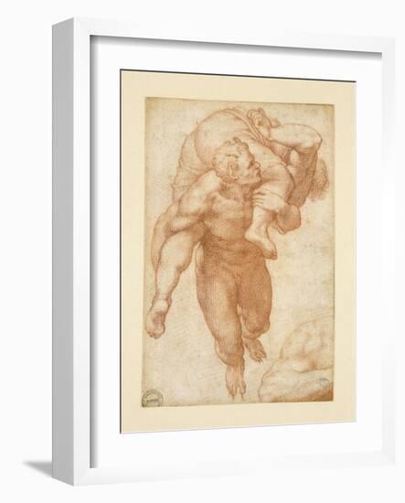 Group from the Last Judgement-Michelangelo Buonarroti-Framed Giclee Print