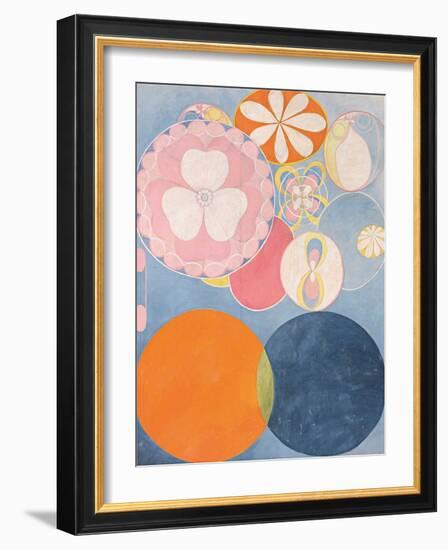 Group Iv, No. 2. the Ten Largest, Childhood, 1907 (Oil and Tempera on Cardboard)-Hilma af Klint-Framed Giclee Print