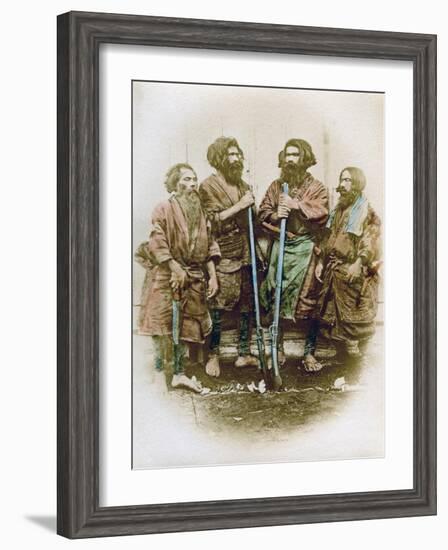 Group of Ainu People, Japan, 1882-Felice Beato-Framed Giclee Print