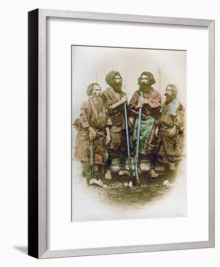 Group of Ainu People, Japan, 1882-Felice Beato-Framed Giclee Print