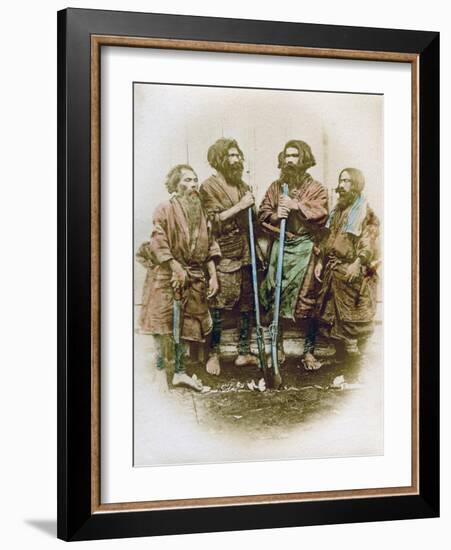 Group of Ainu People, Japan, 1882-Felice Beato-Framed Giclee Print