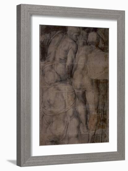 Group of Armigers (Soldiers), C. 1546-Michelangelo Buonarroti-Framed Art Print