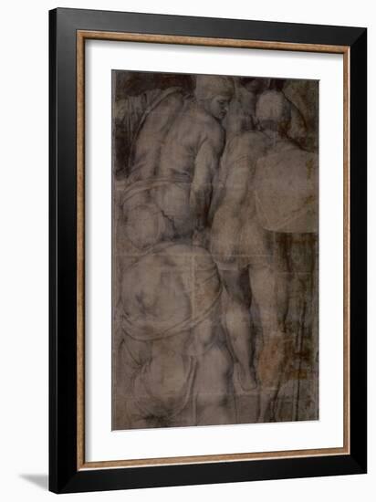 Group of Armigers (Soldiers), C. 1546-Michelangelo Buonarroti-Framed Art Print