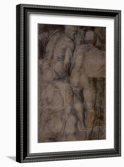 Group of Armigers (Soldiers), C. 1546-Michelangelo Buonarroti-Framed Art Print