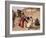 Group of Bedouin and Camels, Wadi Rum, Jordan, Middle East-Bruno Morandi-Framed Photographic Print