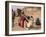 Group of Bedouin and Camels, Wadi Rum, Jordan, Middle East-Bruno Morandi-Framed Photographic Print