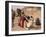 Group of Bedouin and Camels, Wadi Rum, Jordan, Middle East-Bruno Morandi-Framed Photographic Print