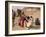 Group of Bedouin and Camels, Wadi Rum, Jordan, Middle East-Bruno Morandi-Framed Photographic Print