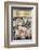 Group of Burly Sumo Wrestlers with Their Oiled Hair in Top Knots and the Yokozuna-null-Framed Photographic Print