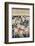 Group of Burly Sumo Wrestlers with Their Oiled Hair in Top Knots and the Yokozuna-null-Framed Photographic Print