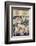 Group of Burly Sumo Wrestlers with Their Oiled Hair in Top Knots and the Yokozuna-null-Framed Photographic Print