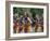 Group of Cheerleaders Cheering in a Field-null-Framed Photographic Print