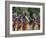 Group of Cheerleaders Cheering in a Field-null-Framed Photographic Print