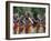 Group of Cheerleaders Cheering in a Field-null-Framed Photographic Print