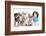 Group Of Dogs Dressed-Up : 5 Chihuahuas And A Shih Tzu-Life on White-Framed Photographic Print