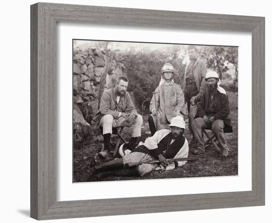 Group of Explorers, Judea District, Palestine, 1867-Corporal Henry Phillips-Framed Photographic Print